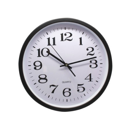 15031-RELOJ OFICINA GRANDE 35 CM NEGRO BISMARK 329869