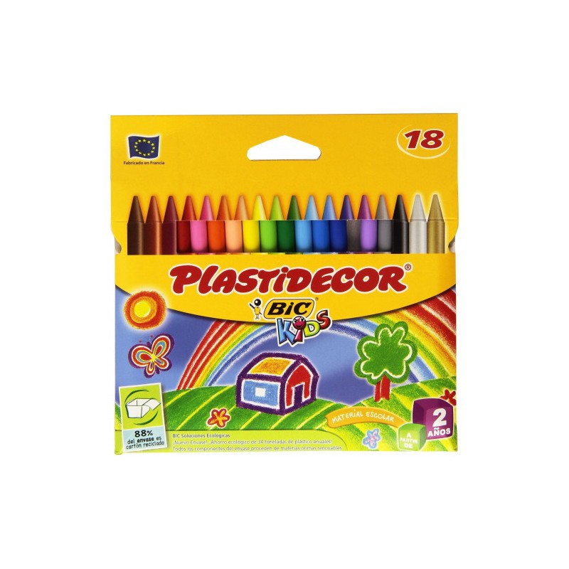 1504-ESTUCHE 18 CERAS DE COLOR QUE NO ENSUCIAN PLASTIDECOR 8757712 1504-ESTUCHE 18 CERAS DE COLOR QUE NO ENSUCIAN PLASTIDECOR 8757712
