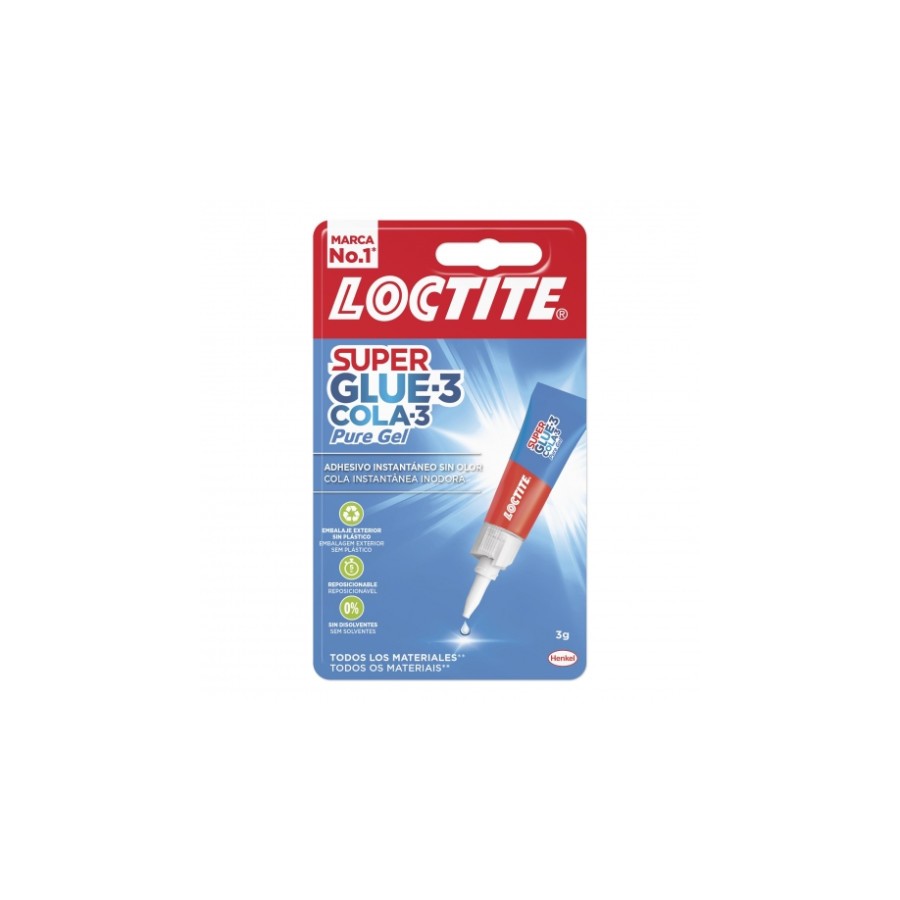 15045-PEGAMENTO SUPER GLUE 3 PURE GEL 3GRS LOCTITE 2640971 15045-PEGAMENTO SUPER GLUE 3 PURE GEL 3GRS LOCTITE 2640971