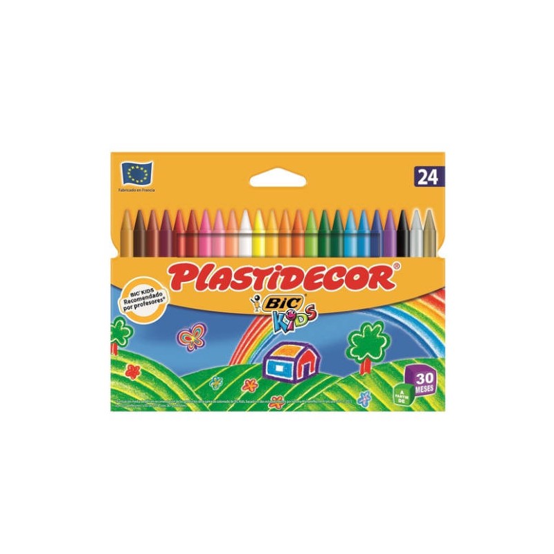 1505-ESTUCHE 24 CERAS DE COLOR QUE NO ENSUCIAN PLASTIDECOR 9203011 1505-ESTUCHE 24 CERAS DE COLOR QUE NO ENSUCIAN PLASTIDECOR 9203011