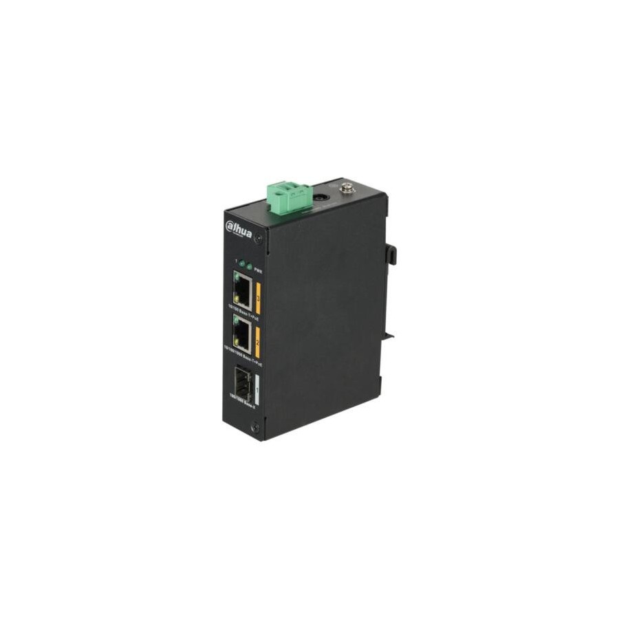 15051-(DH-PFS3103-1GT1ET-60-V2) DAHUA SWITCH INDUSTRIAL 3 PUERTOS, 2 POE