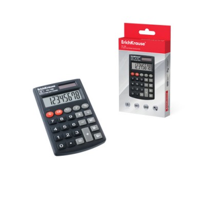 CALCULADORA DE BOLSILLO PC 102 8DIGITOS ERICH KRAUSE 40102