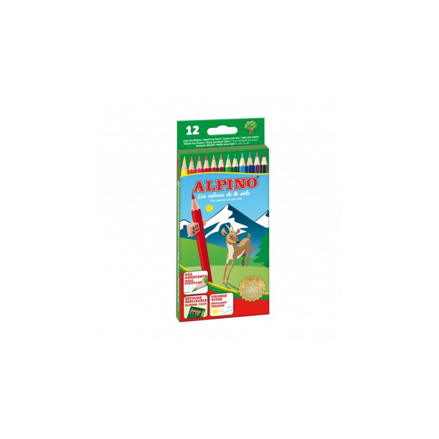 1516-ESTUCHE CARTON 12 UNIDADES LAPICES HEXAGONALES ALTA CALIDAD 3MM. COLORES SURTIDOS ALPINO AL010654 1516-ESTUCHE CARTON 12 UNIDADES LAPICES HEXAGONALES ALTA CALIDAD 3MM. COLORES SURTIDOS ALPINO AL010654