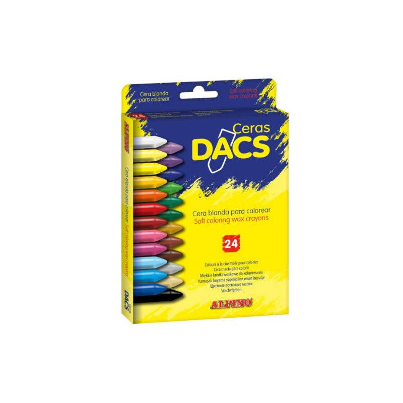 1536-ESTUCHE DE 24 UNIDADES CERAS DACS BLANDAS NO MANCHAN DACS DA050295