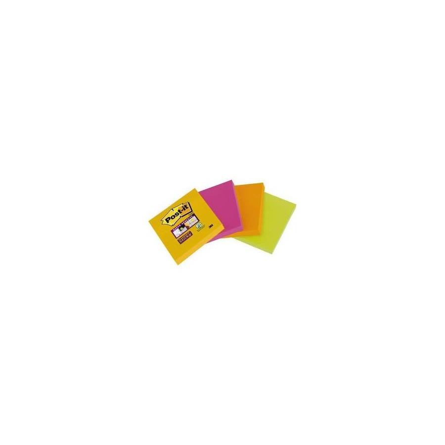 15516-PACK 4 BLOCS 45 HOJAS NOTAS ADHESIVAS 47,6X47,6MM SUPER STICKY COLORES SURTIDOS 6910SSS-YPOG-EU POST-IT 7100172209 15516-PACK 4 BLOCS 45 HOJAS NOTAS ADHESIVAS 47,6X47,6MM SUPER STICKY COLORES SURTIDOS 6910SSS-YPOG-EU POST-IT 7100172209