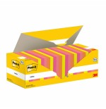 15531-PACK 18+6 BLOCS 100 HOJAS NOTAS ADHESIVAS 76X76MM COLORES SURTIDOS CAJA CARTON 654-COL-VP24 POST-IT 7100317837