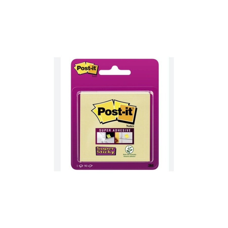 15533-BLISTER BLOC 90 HOJAS NOTAS ADHESIVAS 76X76MM SUPER STICKY 654 CANARY YELLOW 6920SS-CY-EU POST-IT 7100172338 15533-BLISTER BLOC 90 HOJAS NOTAS ADHESIVAS 76X76MM SUPER STICKY 654 CANARY YELLOW 6920SS-CY-EU POST-IT 7100172338