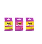 15535-BLISTER BLOC 90 HOJAS NOTAS ADHESIVAS 76X76MM SUPER STICKY 654 COLORES SURTIDOS 6820-SS3N POST-IT 7100172224