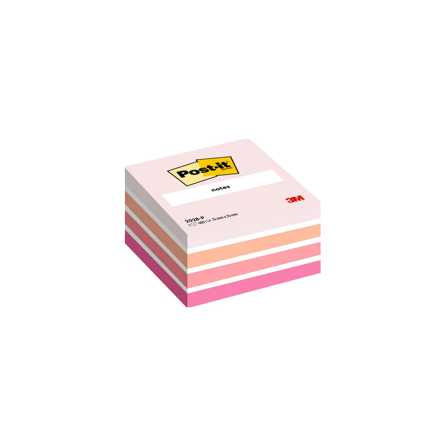 15553-CUBO 450 HOJAS NOTAS ADHESIVAS 76X76MM COLORES SURTIDOS ROSAS 2028-P POST-IT 7100172384 15553-CUBO 450 HOJAS NOTAS ADHESIVAS 76X76MM COLORES SURTIDOS ROSAS 2028-P POST-IT 7100172384