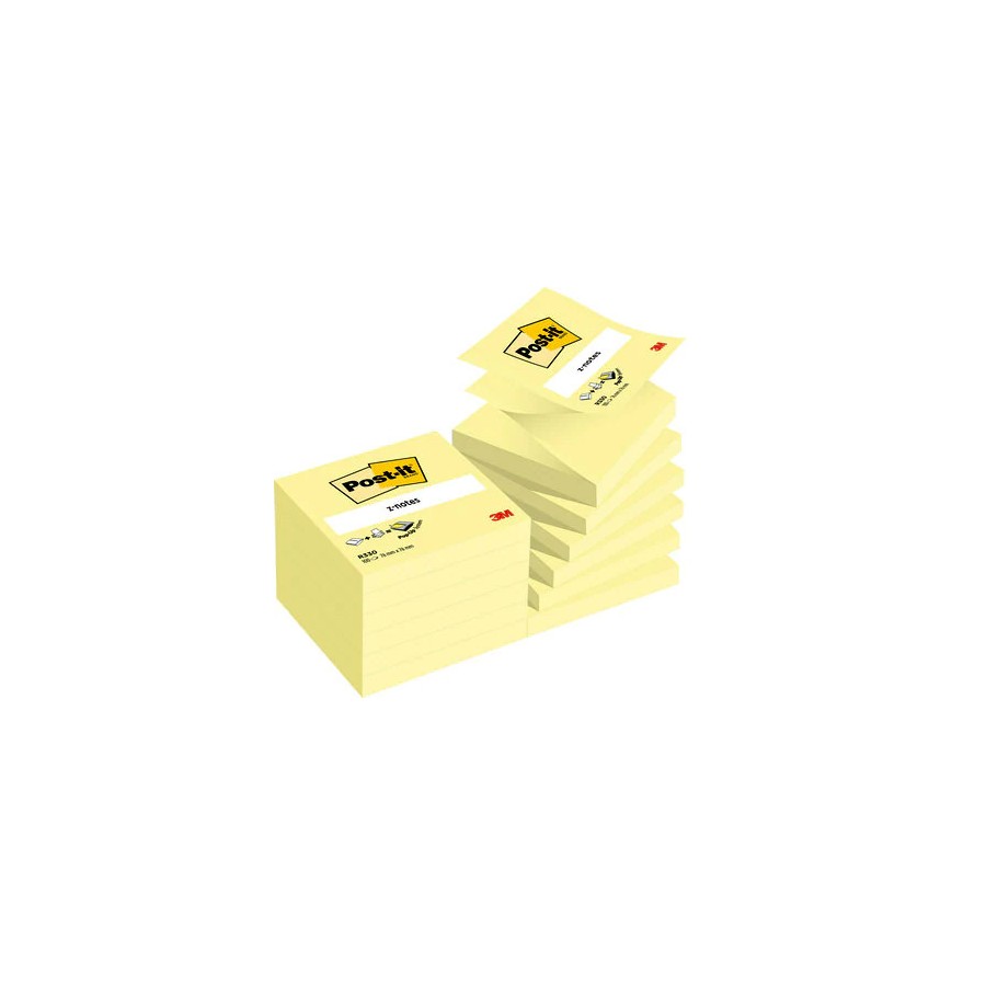 15558-PACK 12 BLOCS 100 HOJAS Z-NOTES ADHESIVAS 76X76MM CANARY YELLOW CAJA CARTON R-330-CY POST-IT 7100290167 15558-PACK 12 BLOCS 100 HOJAS Z-NOTES ADHESIVAS 76X76MM CANARY YELLOW CAJA CARTON R-330-CY POST-IT 7100290167
