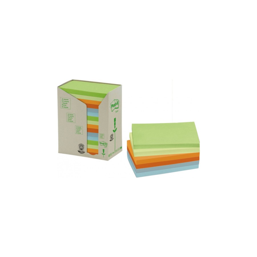 15577-PACK 16 BLOCS 100 HOJAS NOTAS RECICLADAS ADHESIVAS 76X127MM COLORES SURTIDOS PASTEL 655-1RPT POST-IT 7100259665 15577-PACK 16 BLOCS 100 HOJAS NOTAS RECICLADAS ADHESIVAS 76X127MM COLORES SURTIDOS PASTEL 655-1RPT POST-IT 7100259665