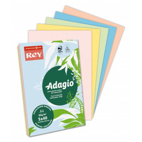 1559-PAQUETE 500H PAPEL 80GR A4 VERDE ESMERALDA ADAGIO 40002468