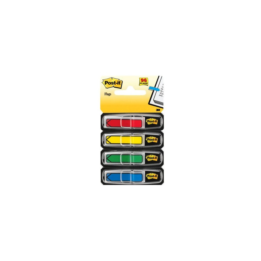 15603-PACK 4 DISPENSADORES X 24 MARCADORES INDEX FLECHA 11,9X43,2MM COLORES SURTIDOS 684-ARR3 POST-IT 7000144924