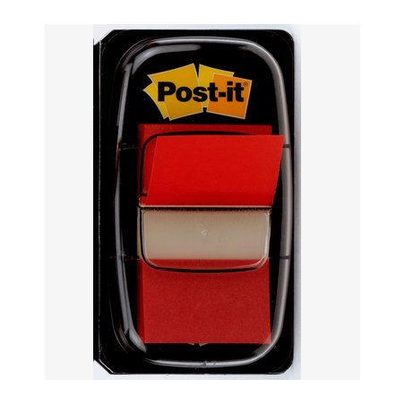 15605-BLISTER DISPENSADOR 50 MARCADORES INDEX ROJO 25,4X43,2MM 680-1 POST-IT 7100089833