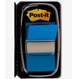 15607-BLISTER DISPENSADOR 50 MARCADORES INDEX AZUL 25,4X43,2MM 680-2 POST-IT 7100089834