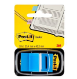 15608-BLISTER DISPENSADOR 50 MARCADORES INDEX AZUL 25,4X43,2MM 680-2 POST-IT 7100089834