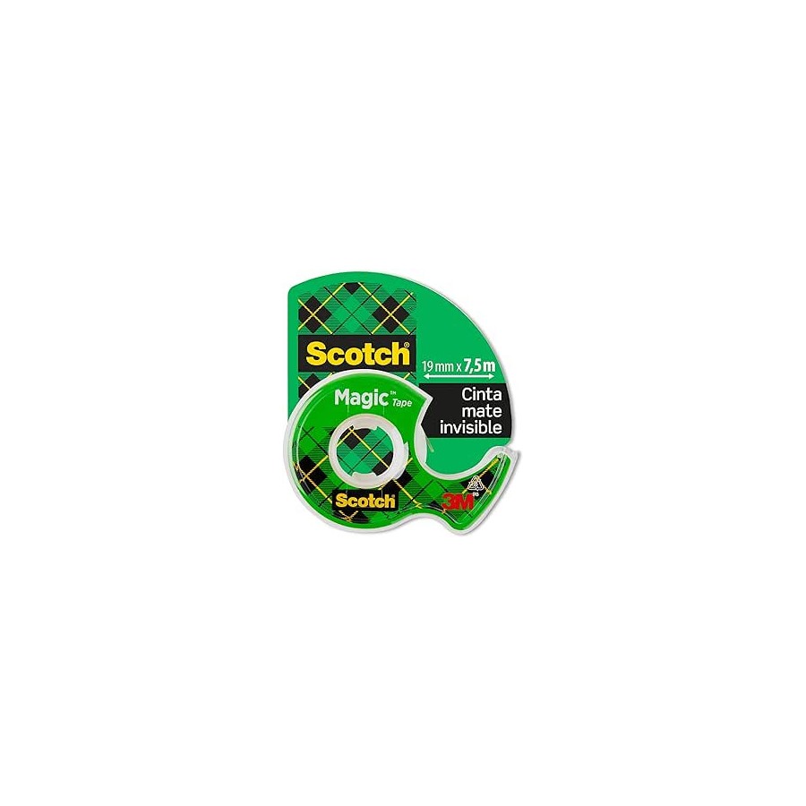 15635-ROLLO CINTA INVISIBLE 19MM X 7,5M MAGICCON DISPENSADOR 8-1975D SCOTH 7100086322 15635-ROLLO CINTA INVISIBLE 19MM X 7,5M MAGICCON DISPENSADOR 8-1975D SCOTH 7100086322