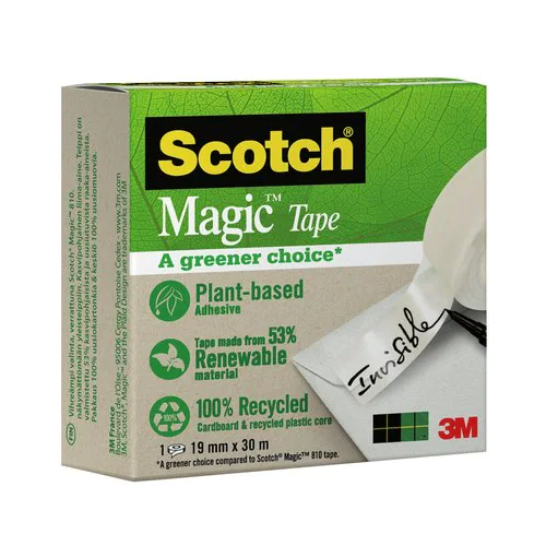 15646-ROLLO CINTA INVISIBLE 19MM X 33M MAGICDE ORIGEN VEGETAL CAJA CARTON 9-1930R SCOTH 7100044086