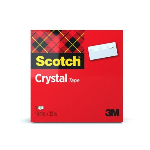 15651-ROLLO CINTA TRANSPARENTE 19MM X 33M CRYSTAL 600/1933 CAJA CARTON SCOTH 7100027387