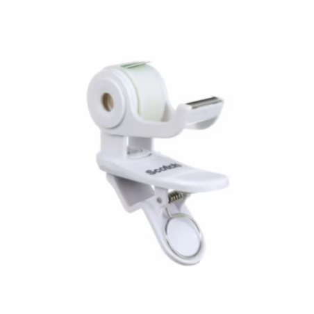 15667-DISPENSADOR PORTARROLLOS CLIP C19 BLANCO CON ROLLO CINTA INVISIBLE 19MM X 8,89M MAGIC C19-CLIP-WH-EMEA SCOTH 70127