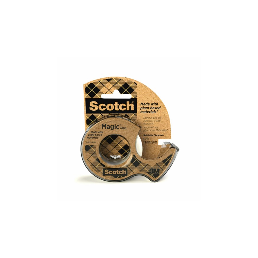 15668-ROLLO CINTA INVISIBLE 19MM X 20M MAGICDE ORIGEN VEGETAL CON DISPENSADOR RECICLADO 9-1920D SCOTH 7100082821