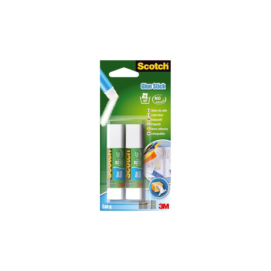 15670-PACK 2 BARRAS ADHESIVO PERMANENTE 8G 6216CN SCOTH 7100115379