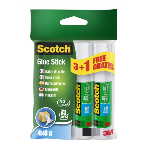 15672-PACK 3+1 BARRAS ADHESIVO PERMANENTE 8G 6232SN SCOTH 7100115629