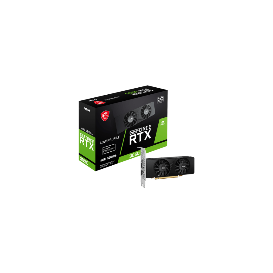 15731-VGA MSI RTX 3050 LP 6G OC,NV,RTX3050,GDDR6,6GB,96BIT,2HDMI+1DP,2 VENTILADORES (LOW PROFILE) 15731-VGA MSI RTX 3050 LP 6G OC,NV,RTX3050,GDDR6,6GB,96BIT,2HDMI+1DP,2 VENTILADORES (LOW PROFILE)