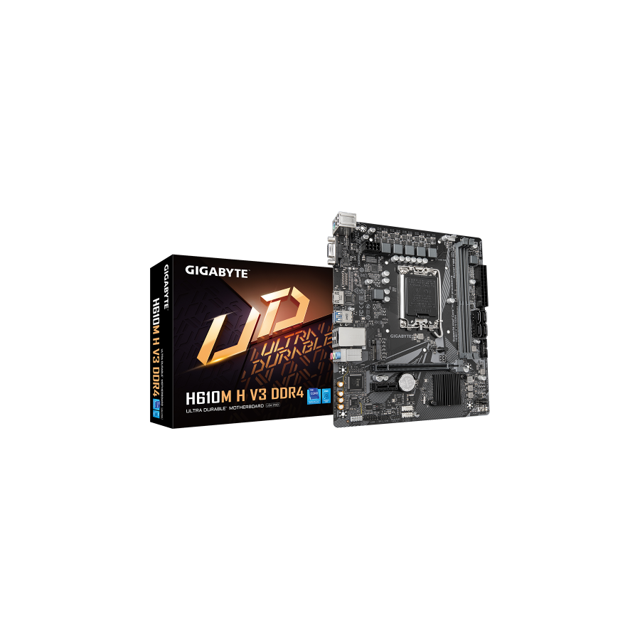 15786-Gigabyte H610M H V3 DDR4 placa base Intel H610 Express LGA 1700 micro ATX 15786-Gigabyte H610M H V3 DDR4 placa base Intel H610 Express LGA 1700 micro ATX