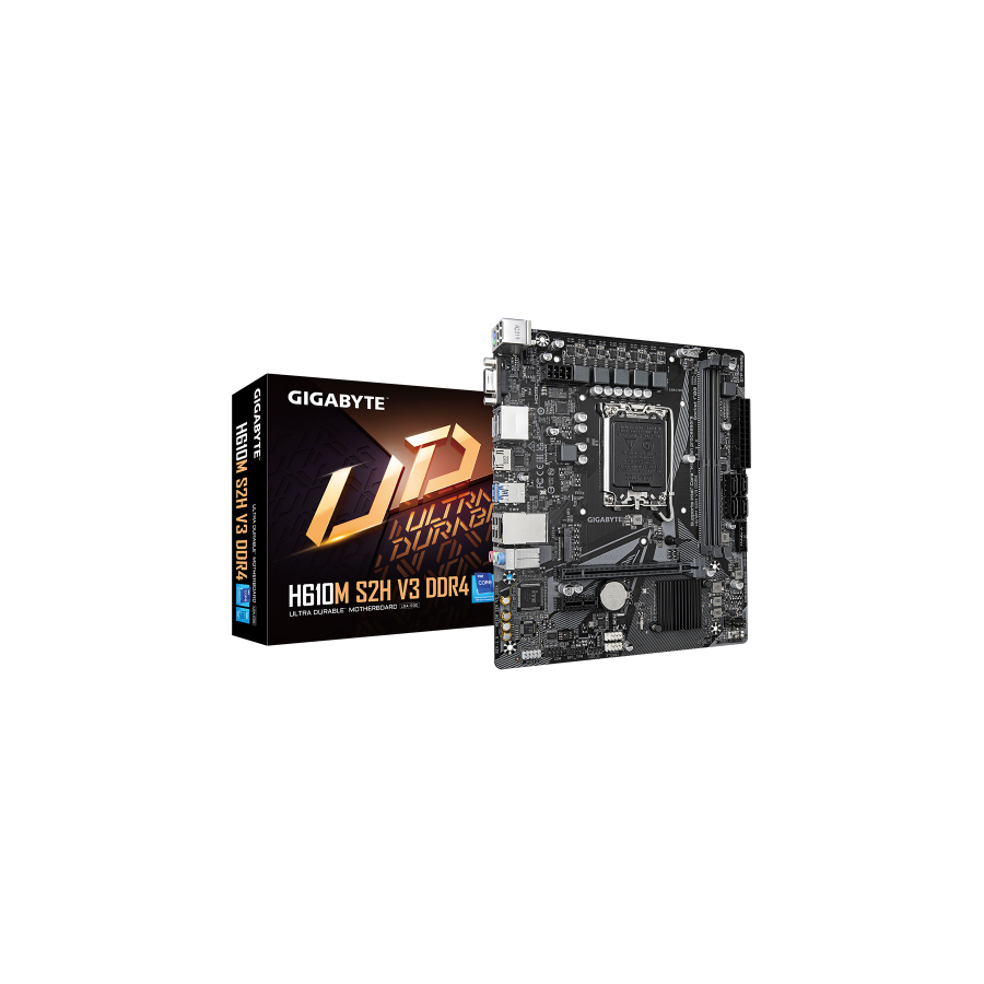 15788-Gigabyte H610M S2H V3 DDR4 placa base Intel H610 Express LGA 1700 micro ATX 15788-Gigabyte H610M S2H V3 DDR4 placa base Intel H610 Express LGA 1700 micro ATX