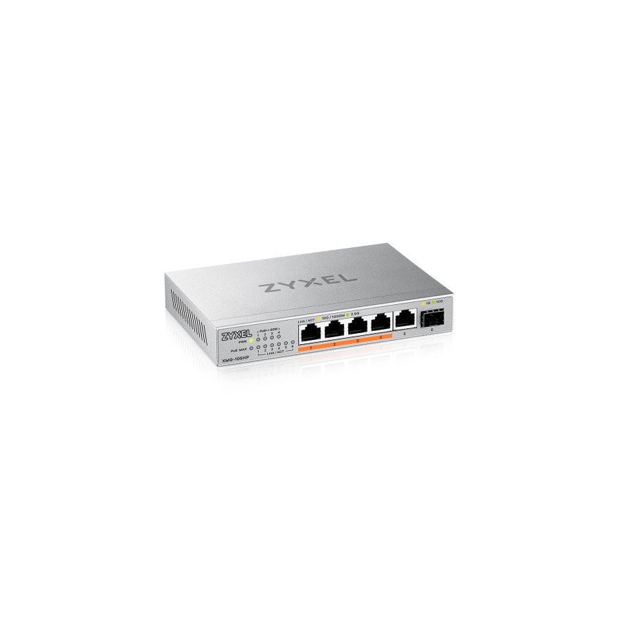 15794-Zyxel XMG-105HP No administrado 2.5G Ethernet (100/1000/2500) Energia sobre Ethernet (PoE) Plata