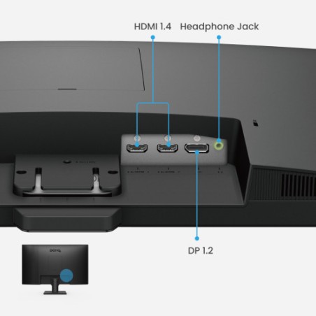 15876-MONITOR BENQ GW2790 (9H.LLTLJ.LBE) ) 27" IPS, FHD, 100HZ, 99% SRGB, 1300:1, 2X  HDMI 1X  DP, ALTAVOCES, VESA, EYE