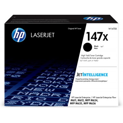 HP LaserJet Cartucho de toner Original 147X negro de alta capacidad