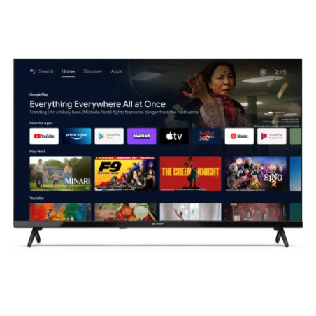 16019-Sharp 32FH2EA Televisor 81,3 cm (32") HD Smart TV Wifi Negro