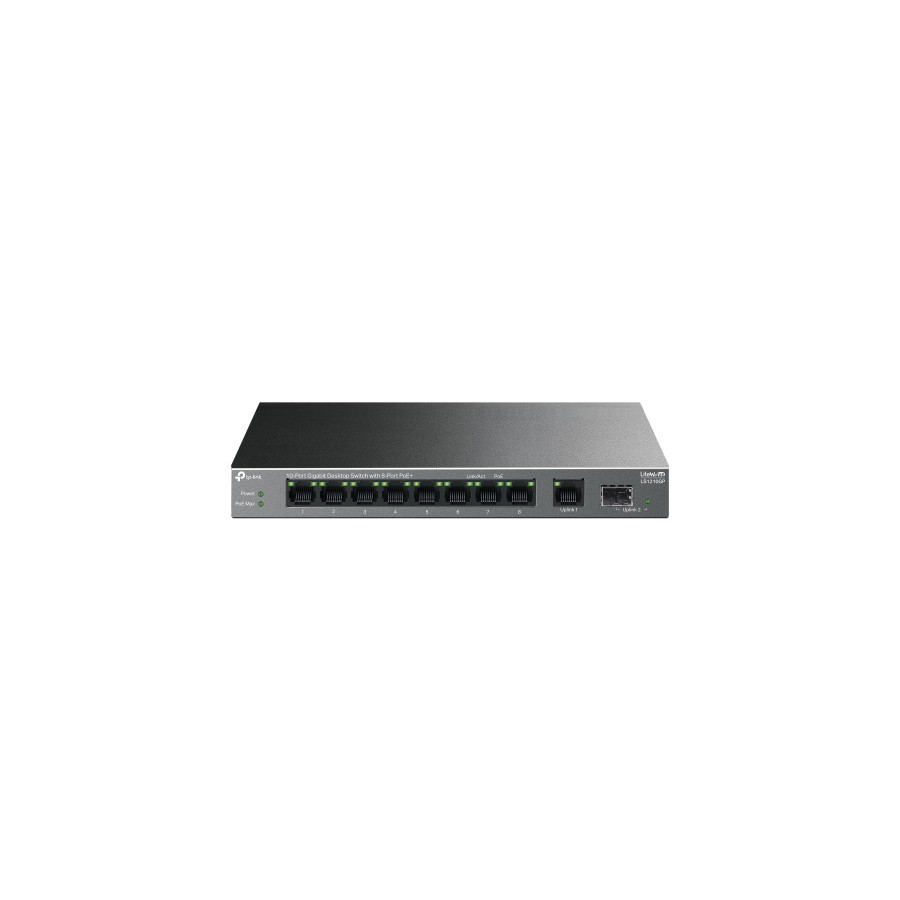 16029-TP-Link LiteWave LS1210GP switch No administrado Gigabit Ethernet (10/100/1000) Energia sobre Ethernet (PoE) Negro 16029-TP-Link LiteWave LS1210GP switch No administrado Gigabit Ethernet (10/100/1000) Energia sobre Ethernet (PoE) Negro