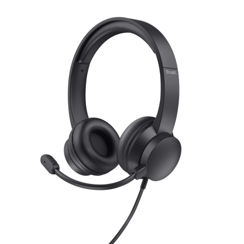 16073-Trust Ayda Auriculares Alambrico Diadema Llamadas/Musica Negro
