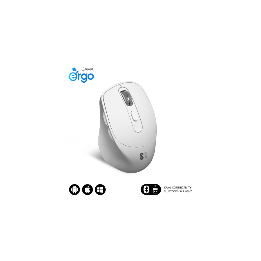 16094-SUBBLIM Raton CURVE ERGO DUAL MOUSE BATTERY BLACK 16094-SUBBLIM Raton CURVE ERGO DUAL MOUSE BATTERY BLACK