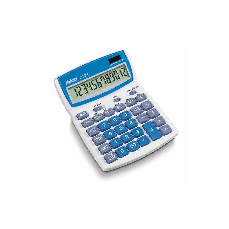 1614-CALCULADORA DE SOBREMESA DE 12 DIGITOS MODELO 212X SOLAR / PILA IBICO IB410086 1614-CALCULADORA DE SOBREMESA DE 12 DIGITOS MODELO 212X SOLAR / PILA IBICO IB410086