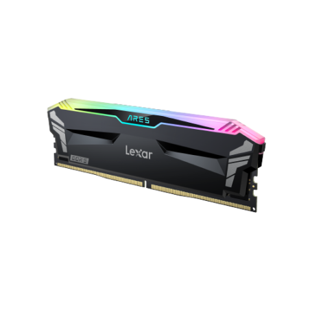 16197-LEXAR MEMORIA ARES DDR5 32GB (2X16GB)   6400 CL32 1.4V  HEATSINK  RGB DUAL PACK BLACK  LD5EU016G-R6400GDLA