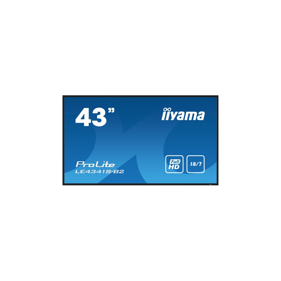 16221-iiyama PROLITE LE4341S-B2 Pantalla plana para senalizacion digital 108 cm (42.5") LCD 350 cd / m2 Full HD Negro 18 16221-iiyama PROLITE LE4341S-B2 Pantalla plana para senalizacion digital 108 cm (42.5") LCD 350 cd / m2 Full HD Negro 18