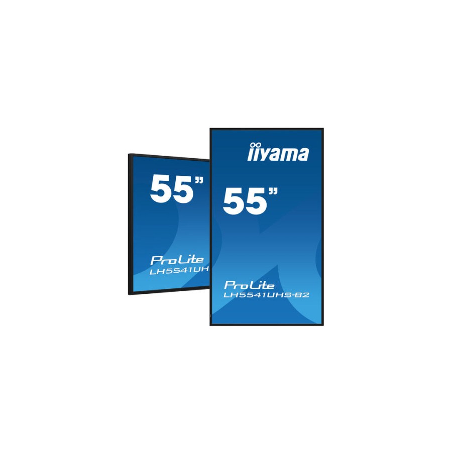 16224-iiyama LH5541UHS-B2 pantalla de senalizacion 139,7 cm (55") LCD 500 cd / m2 4K Ultra HD Procesador incorporado And 16224-iiyama LH5541UHS-B2 pantalla de senalizacion 139,7 cm (55") LCD 500 cd / m2 4K Ultra HD Procesador incorporado And