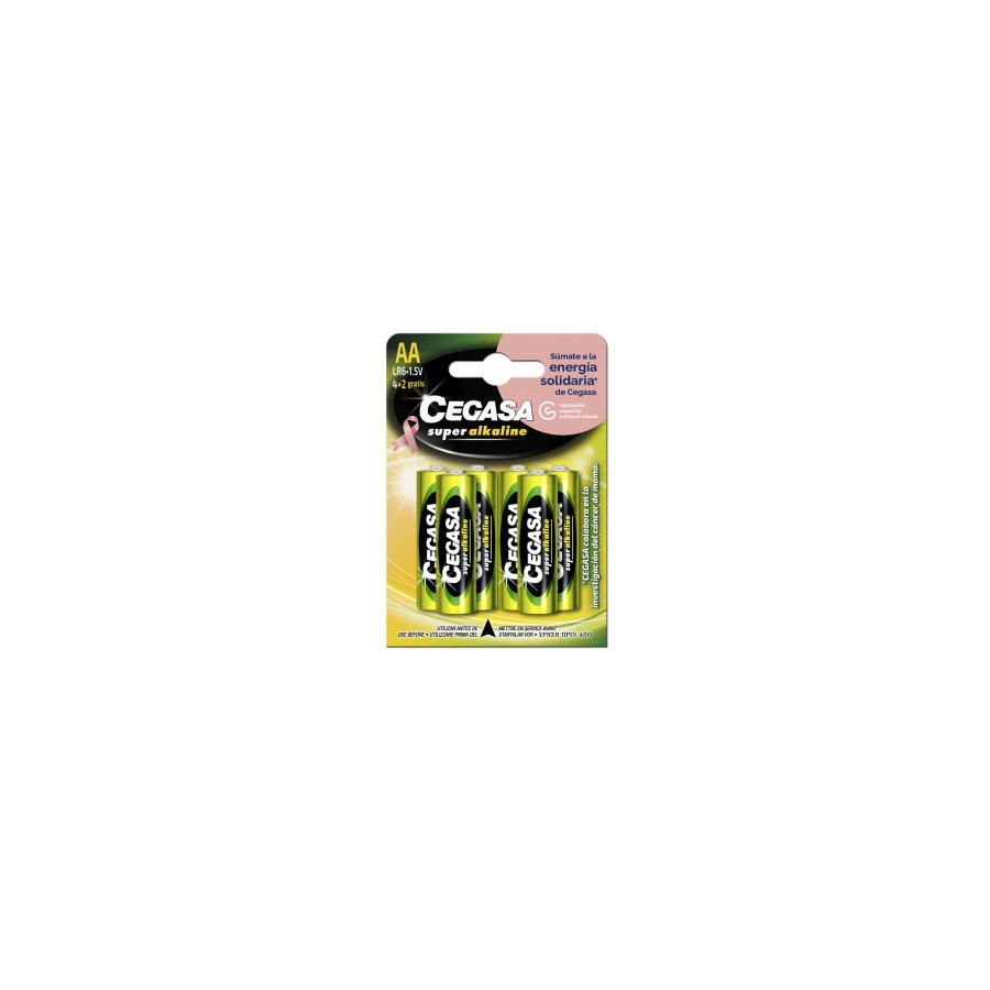 16306-BLISTER 4+2 PILAS SUPER ALKALINAS LR6 - E91 /AA) CANCER MAMA CEGASA 329058 16306-BLISTER 4+2 PILAS SUPER ALKALINAS LR6 - E91 /AA) CANCER MAMA CEGASA 329058