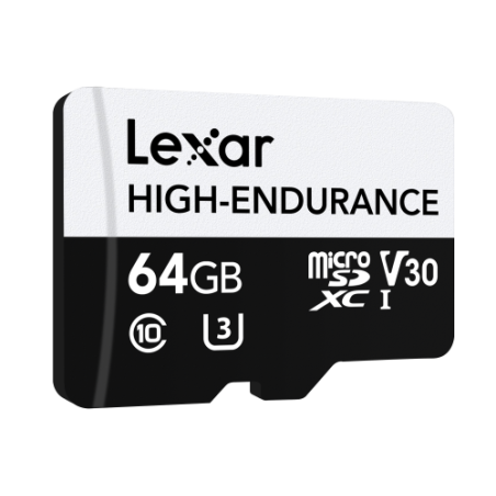 16342-Lexar High-Endurance 64 GB MicroSDXC UHS-I Clase 10