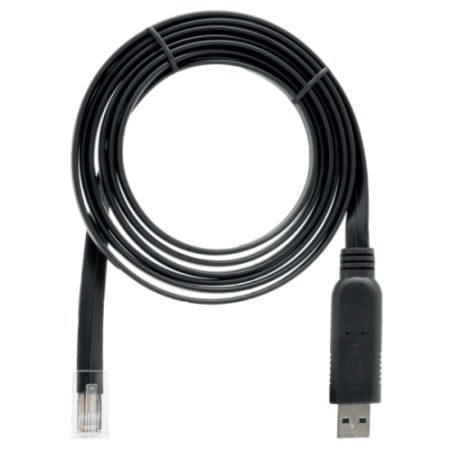 16369-QNAP CAB-CONSOLE-URJ45-1M8 cable USB 1,8 m RJ-45 USB A Negro