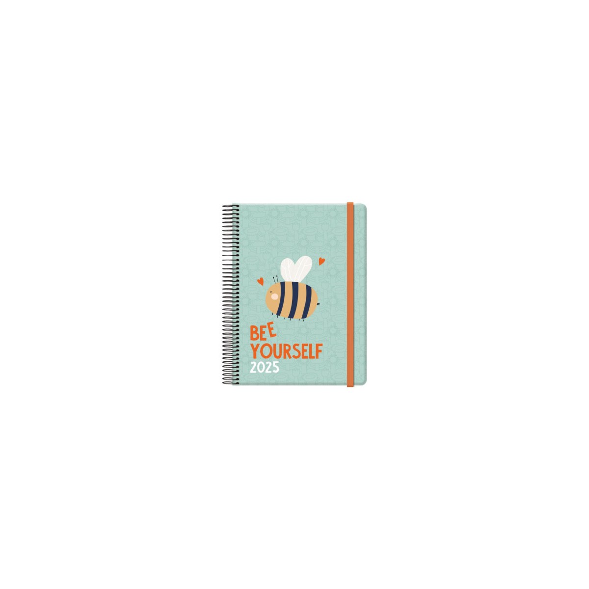 AGENDA 2025 CUTE DiA PaGINA 15 X 21 CM MODELO BEE CON 4 HOJAS DE PEGATINAS DOHE 12905 25