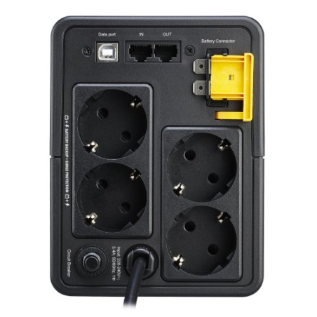 16587-APC BX750MI-GR sistema de alimentacion ininterrumpida (UPS) Linea interactiva 0,75 kVA 410 W 4 salidas AC