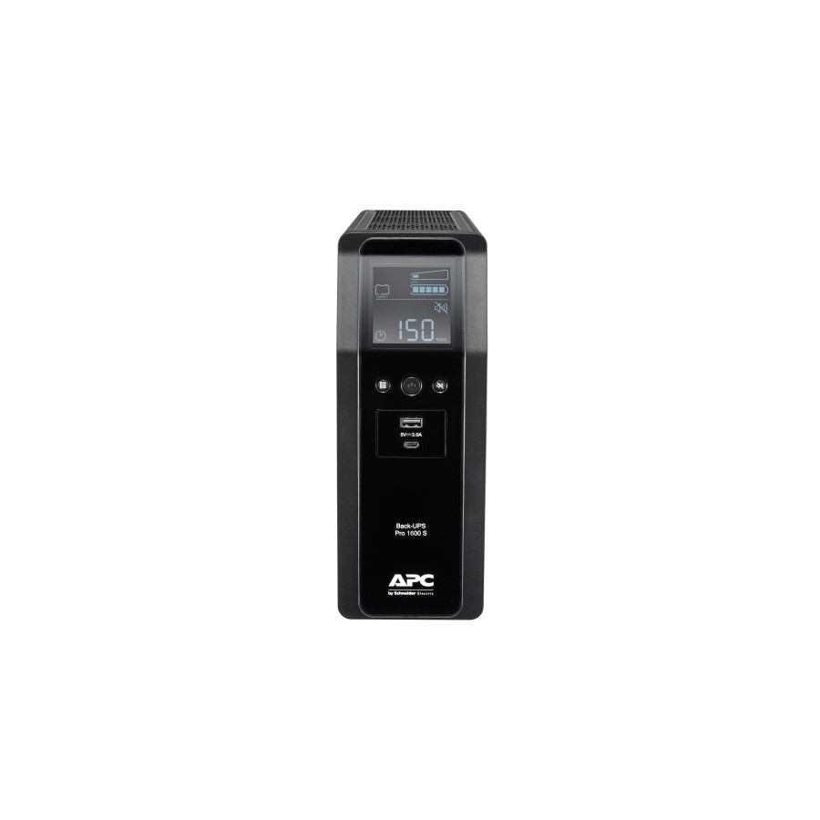 16600-APC BR1600SI sistema de alimentacion ininterrumpida (UPS) Linea interactiva 1,6 kVA 960 W 8 salidas AC