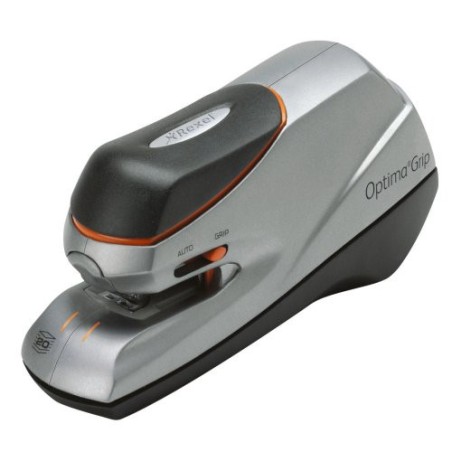 1665-GRAPADORA ELECTRICA OPTIMA GRIP HASTA 20 HOJAS COLOR NEGRO / PLATA REXEL 2102349