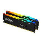 16731-MEMORIA KINGSTON 32GB KIT2 6000MT/S DDR5 CL30  FURY BEAST RGB EXPO - KF560C30BBEAK2-32
