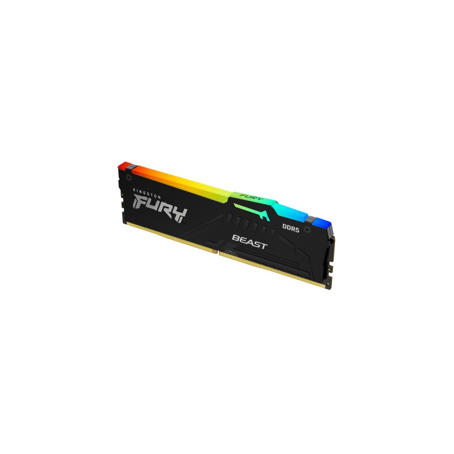 16737-MEMORIA KINGSTON 8GB 6000MT/S DDR5 CL30 FURY BEAST RGB XMP - KF560C30BBA-8 16737-MEMORIA KINGSTON 8GB 6000MT/S DDR5 CL30 FURY BEAST RGB XMP - KF560C30BBA-8